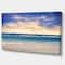 Designart - Clear Blue Sky and Ocean at Sunset - Extra Large Seascape Art Canvas